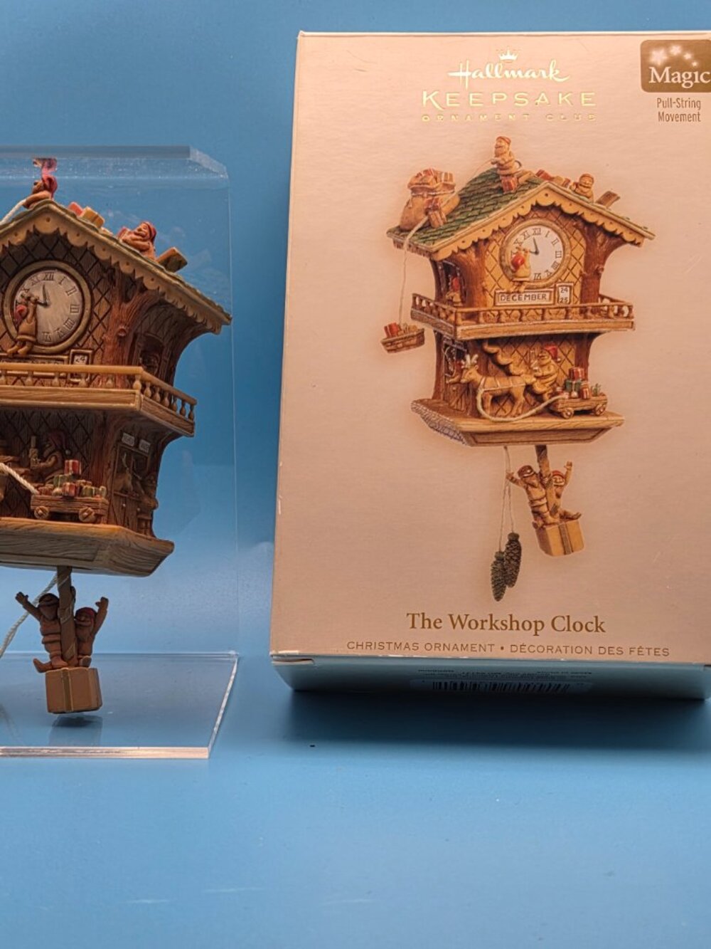 Limited Edition Hallmark Keepsake Ornament 2006 "The Workshop Clock" - Like New - Picture 2 of 3